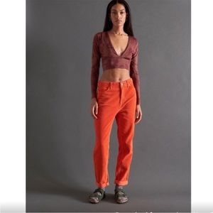 BDG Color High Rise Corduroy Mom Pant